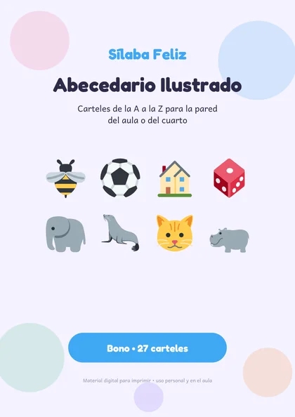 Bono abecedario ilustrado